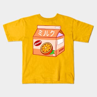 Orange Milk Kids T-Shirt